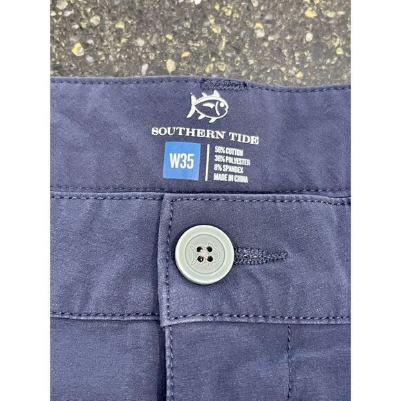 Southern Tide T3 Gulf 9” Shorts. Size 35. Navy blue. - Picture 3 of 7